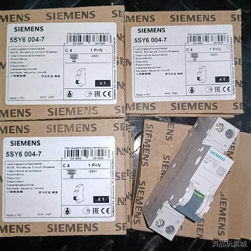 西门子小型断路器5SY6 004-7，1P+N C4A，全新议价商品