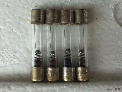 30811西电下机古董老银壳发烧保险丝250V 1A4支；西议价商品