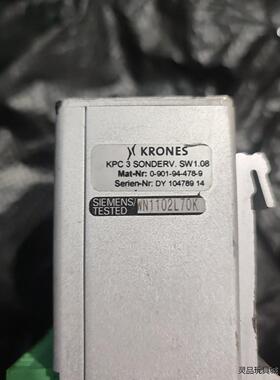 RONESYML克朗斯控制K模块KPC3，没有配件无法测试议价商品