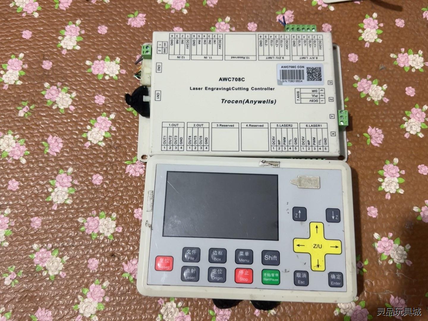 激光切割机乾诚控制系统主板、AWC708C、二手拆机，功能议价商品