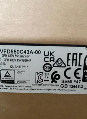 原装正品，VFD550C43A-00洁川议价