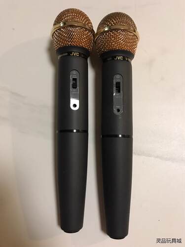 JVC PEAC0339无线话筒一对，成色见图，镀金效果非常议价商品
