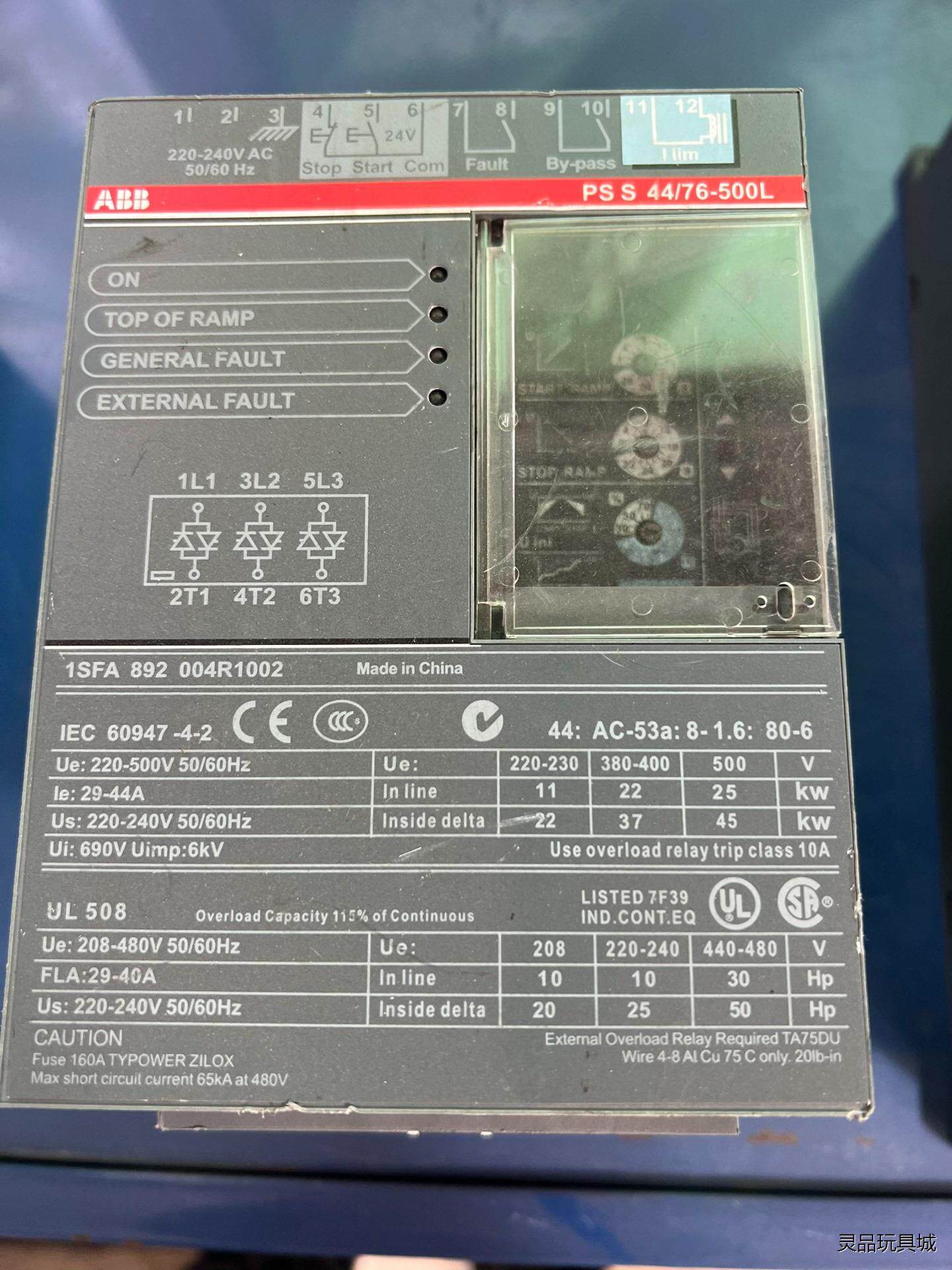 纯新原装，ABB软启动。PSS44/76-500L，22/3议价商品