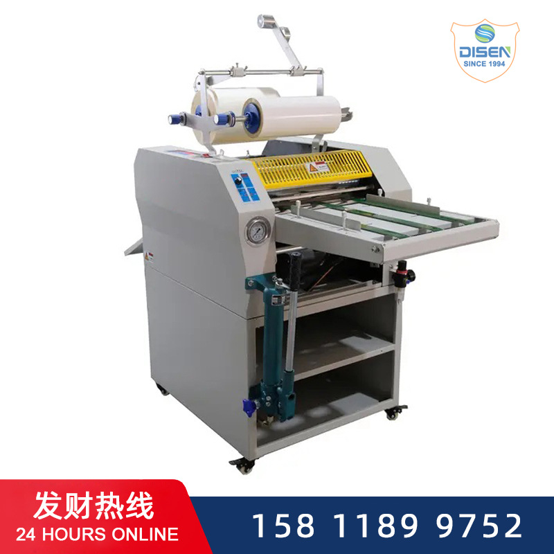 FM-390S变频调速自动割纸覆膜拉断一体半自动油温覆膜机 液压双膜