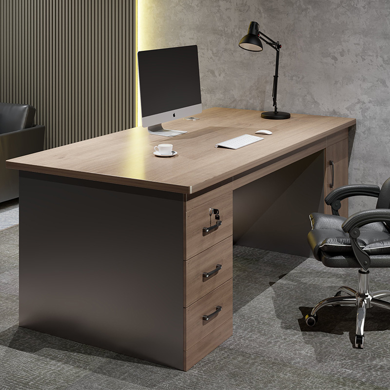 办公桌简约现代职员桌子书桌家用学生学习桌租房卧室台式电脑桌子