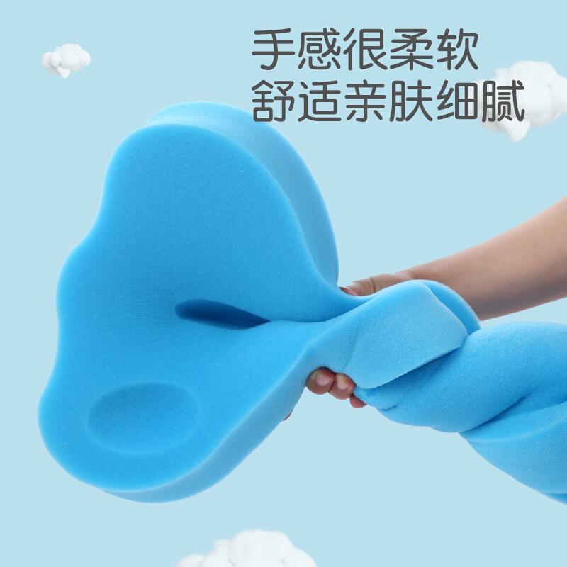 婴儿洗澡海绵垫浴网兜浴盆新生儿宝宝洗澡沐浴架通用神器可坐躺托