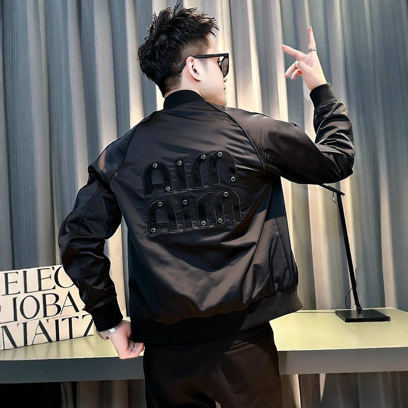 今年男士棒球高级感夹克新款修身流行服痞帅2025外套上衣爆款秋季