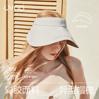 uvno空顶防晒帽女式防紫外线大帽檐遮脸遮阳太阳帽户外沙滩夏季潮