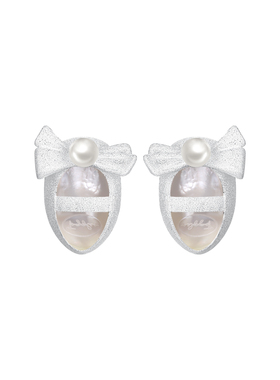 TOGGLER mini系列 迷你钻石砂蝴蝶结贝壳芭蕾鞋耳钉耳环 圣诞礼物