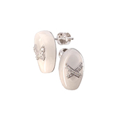 迷你贝壳芭蕾风舞鞋 TOGGLER mini系列 镶石镀金耳环耳钉秋冬礼物