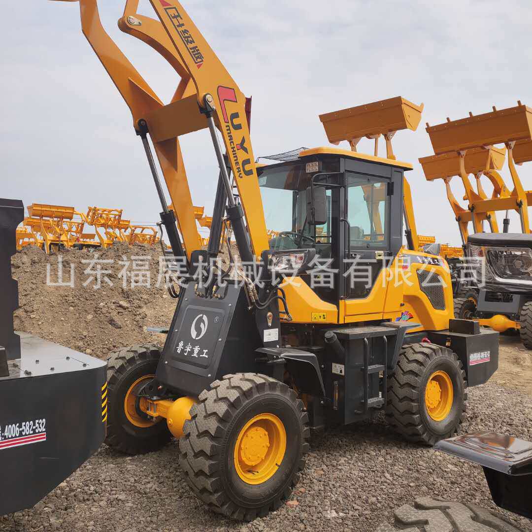 zl938鲁宇加长臂无级变速气刹装载机夹木机 配置更选