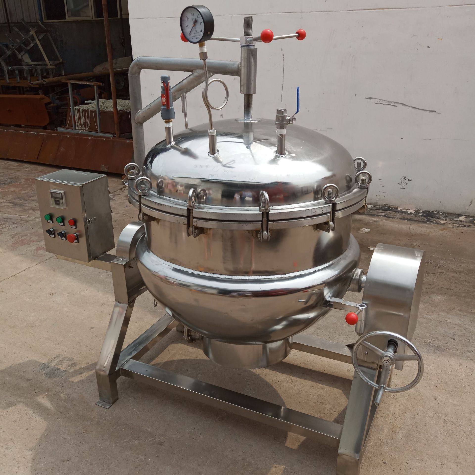 不锈钢高温粽子蒸煮锅 粽子高压煮锅 高压食品蒸煮罐