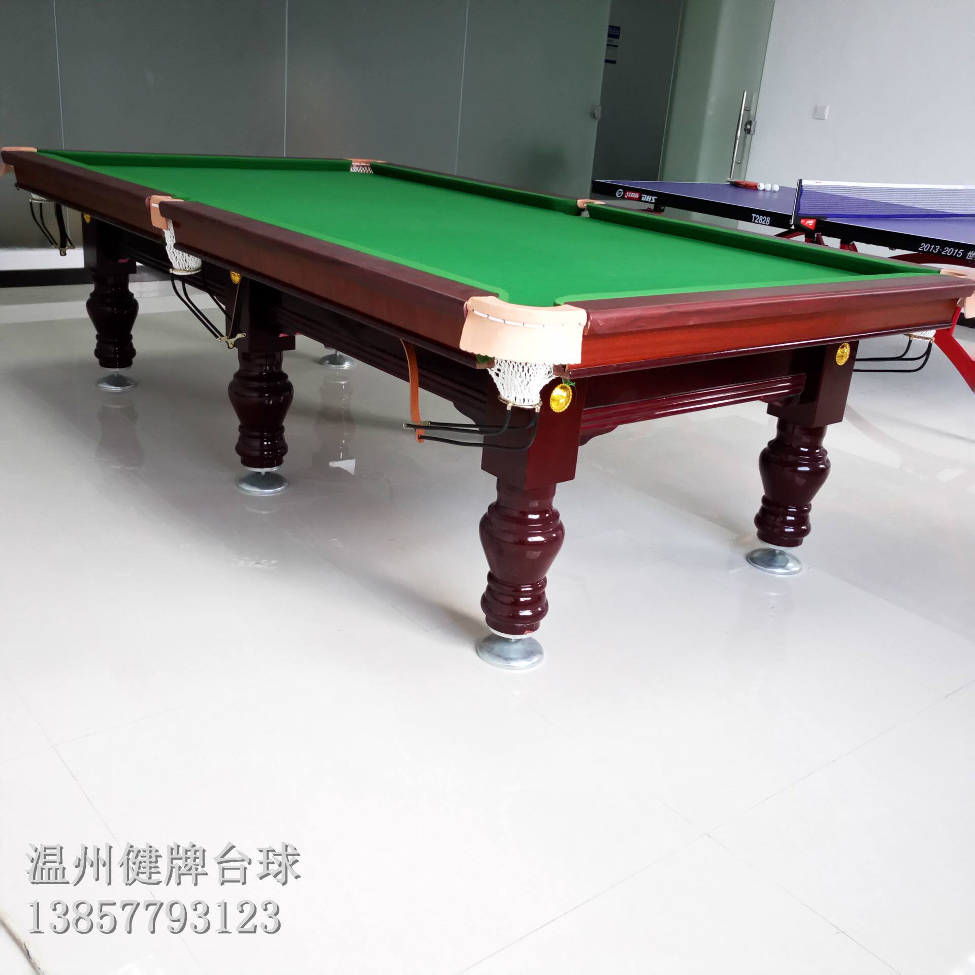 台球桌标配成人家用美式落袋中式黑八桌球台温州