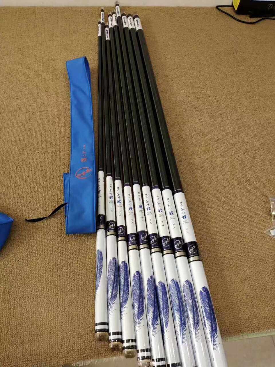 求壹鱼正品特作千川鲤进口高碳超轻休闲竞技台钓竿野钓湖库鱼竿