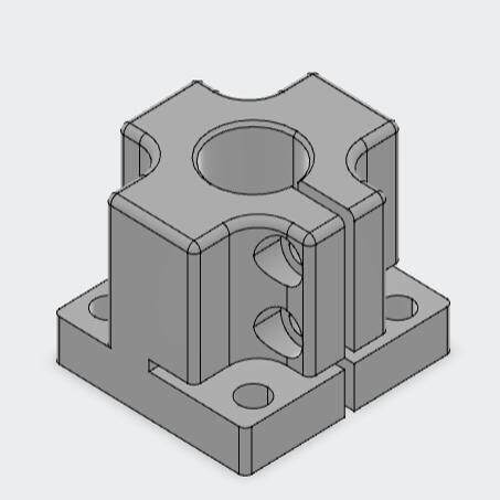 ZCD01/08/11/16底座立柱锁块加强块轴承座光轴固定座机构安装组件