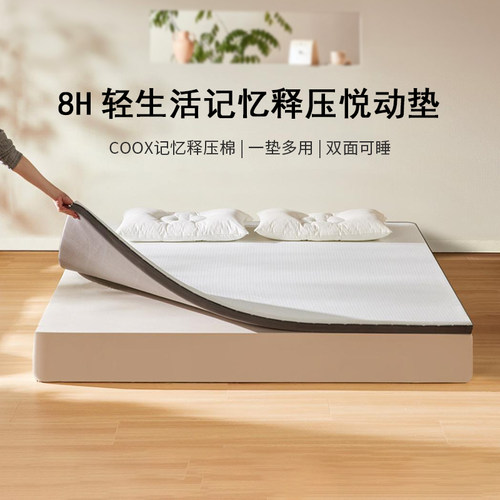 8H抗菌防螨卷装便携记忆棉床垫