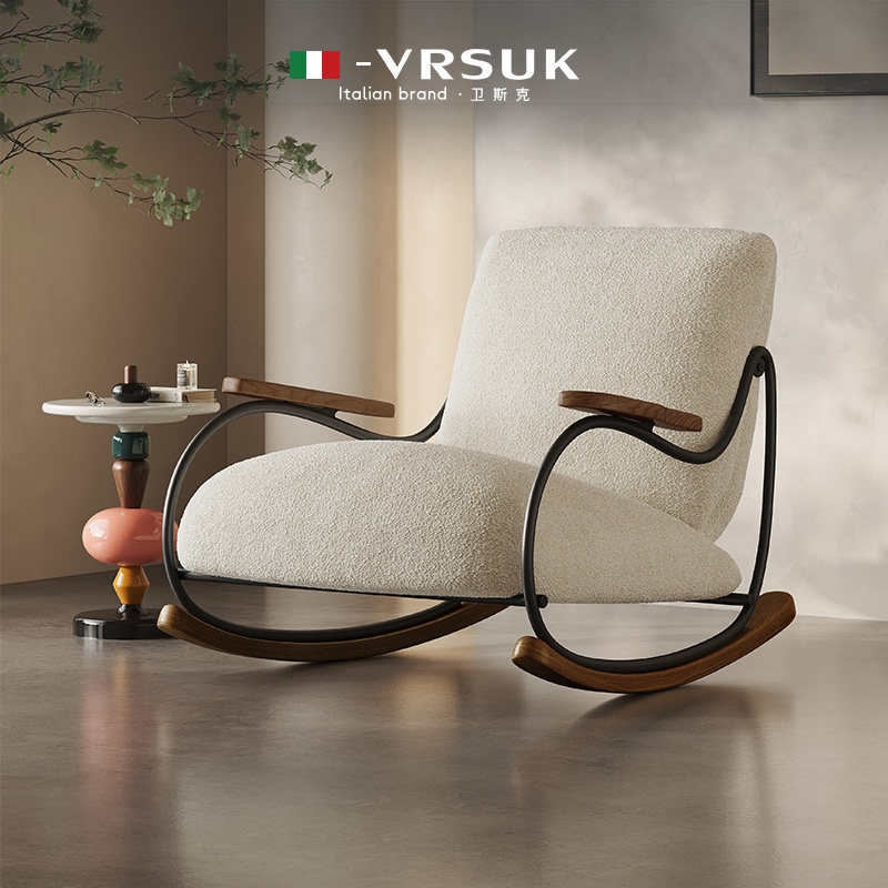 VRSUK专利摇摇椅躺椅现货单人沙发客厅中古休闲复古摇椅新客立减