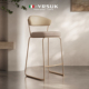VRSUK轻奢吧台椅现代简约风高脚椅北欧风靠背创意设计师款 前台椅