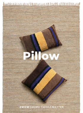 造卧zwow【底比斯】半边绒条纹复古中古风北欧抱枕腰枕靠垫含芯