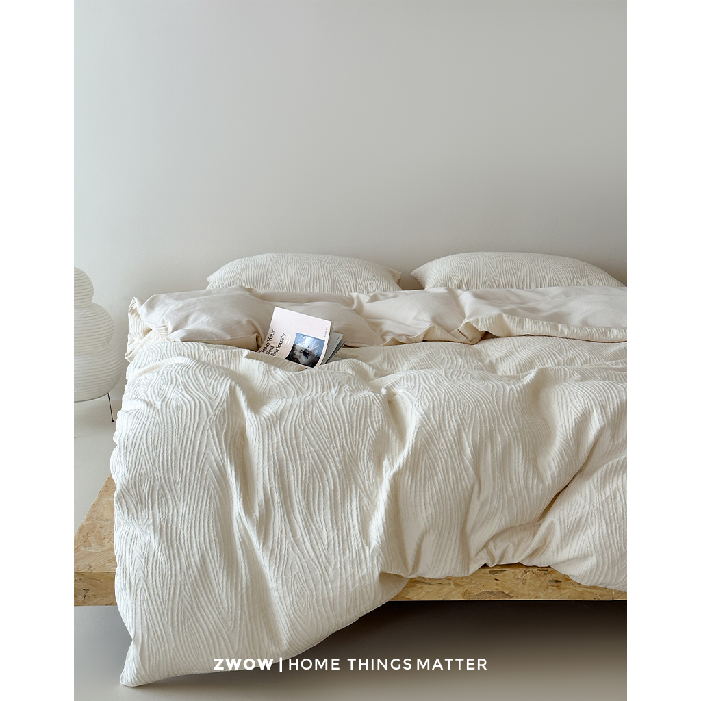 提花四件套全棉肌理立体