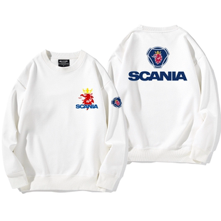 Scania斯堪尼亚卡车卡友汽车重卡周边圆领卫衣男女宽松休闲上衣潮