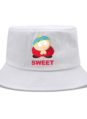SouthPark南方公园周边衰仔乐园卡通动漫渔夫帽男女潮流百搭盆帽