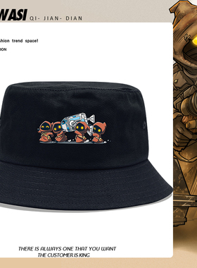 曼达洛人星际大战贾瓦人Jawa卡通渔夫帽男女儿童户外可爱百搭盆帽