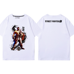 街霸6T恤周边成人儿童亲子装卢克肯玛丽莎豪鬼街头霸王6短袖纯棉