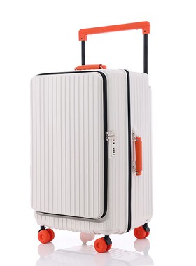 侧开盖旅行箱宽拉杆铝框女24寸大容量可扩展密码箱行李箱男生20寸