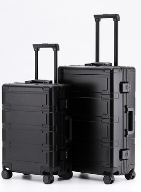 铝镁合金拉杆箱行李箱 静音万向轮行李箱 男女旅行箱密码登机皮箱