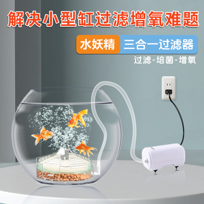 水妖精超薄三合一小型鱼缸