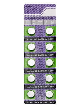 LR43纽扣电池通用型号186 AG12 D186A 301 386 V12GA扣式1.5V碱性