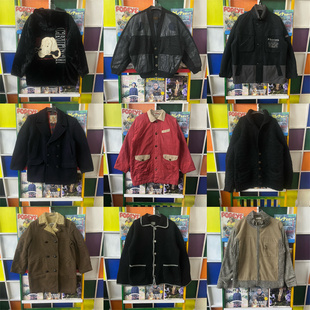 vintage古着厚外套港风日系90s复古阿美咔叽男女工装 哈灵顿夹克G1