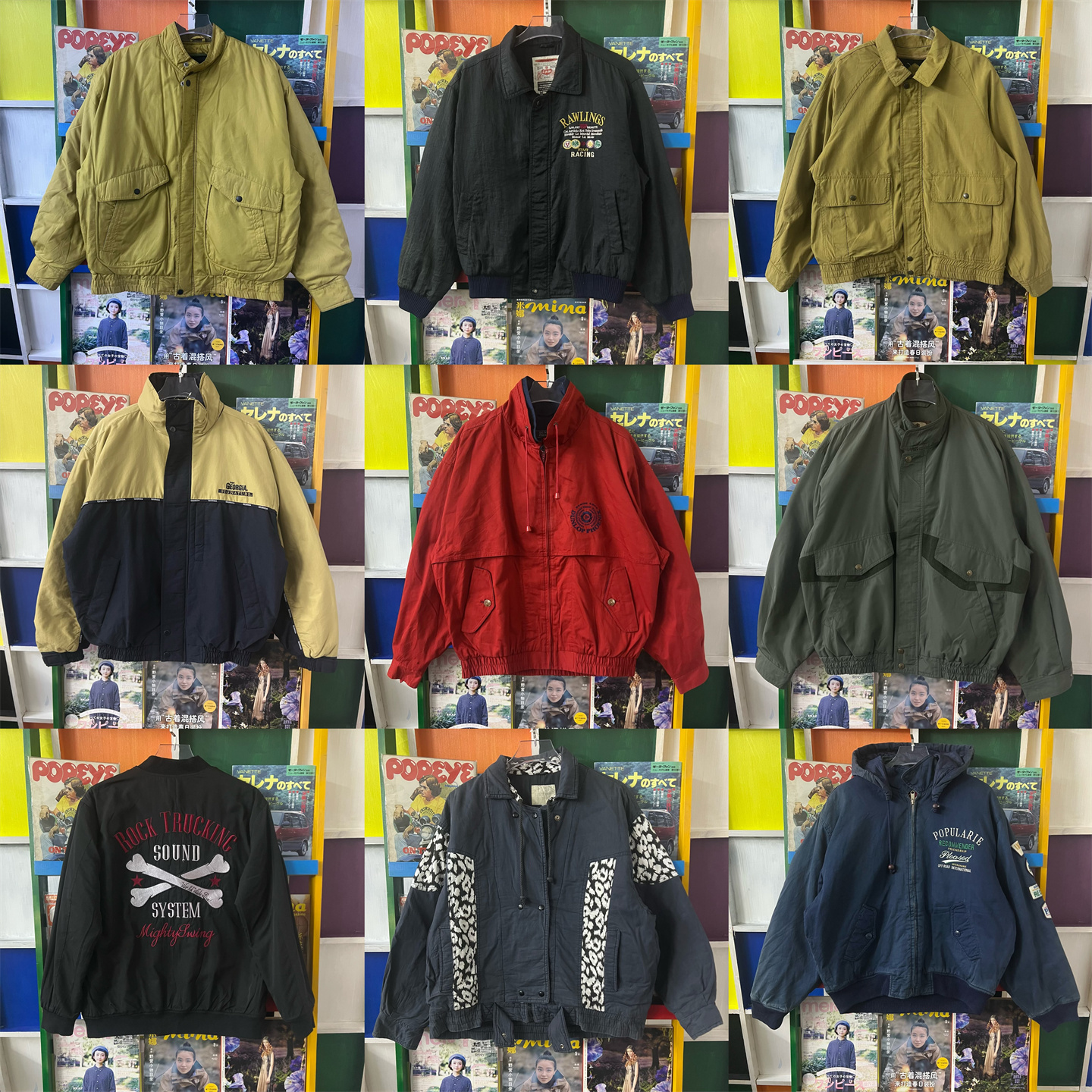 vintage古着教练夹克棒球服