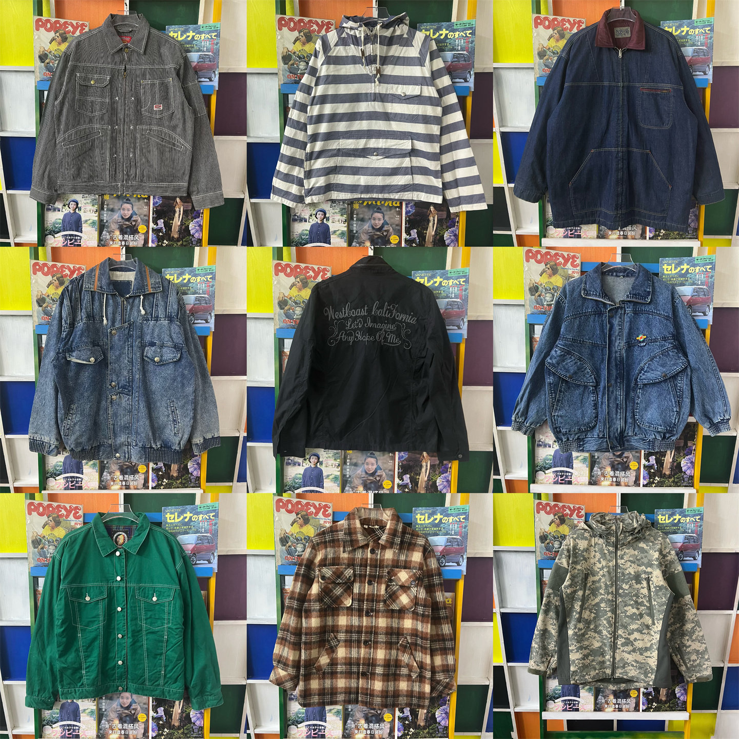 vintage古着外套港风工装夹克