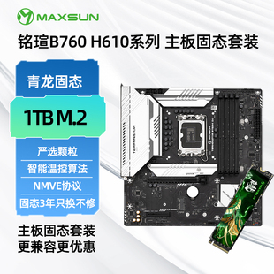 机电脑瑷珈 WIFI主板台式 终结者 挑战者 铭瑄B760M 1T固态套装