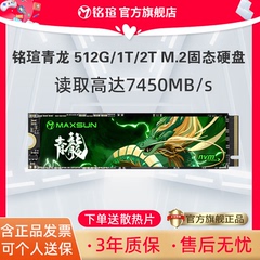 铭瑄青龙 1T 2TB M.2固态硬盘512G台式机笔记本电脑2280 nvme协议