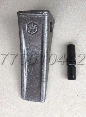 新源轮式挖掘机65 c75通用  挖机 pc60斗齿 斗肖标准耐磨型黑色