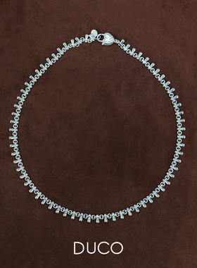 Amorflora爱心纹理锁扣项链高级感个性中古原创设计925银【新品】