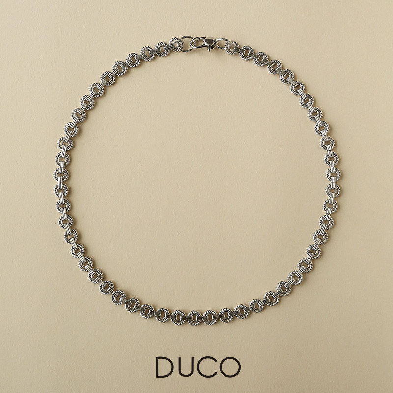 【董生活推荐】DUCO 水滴系列麻花圆片项链简约时尚经典时尚配饰