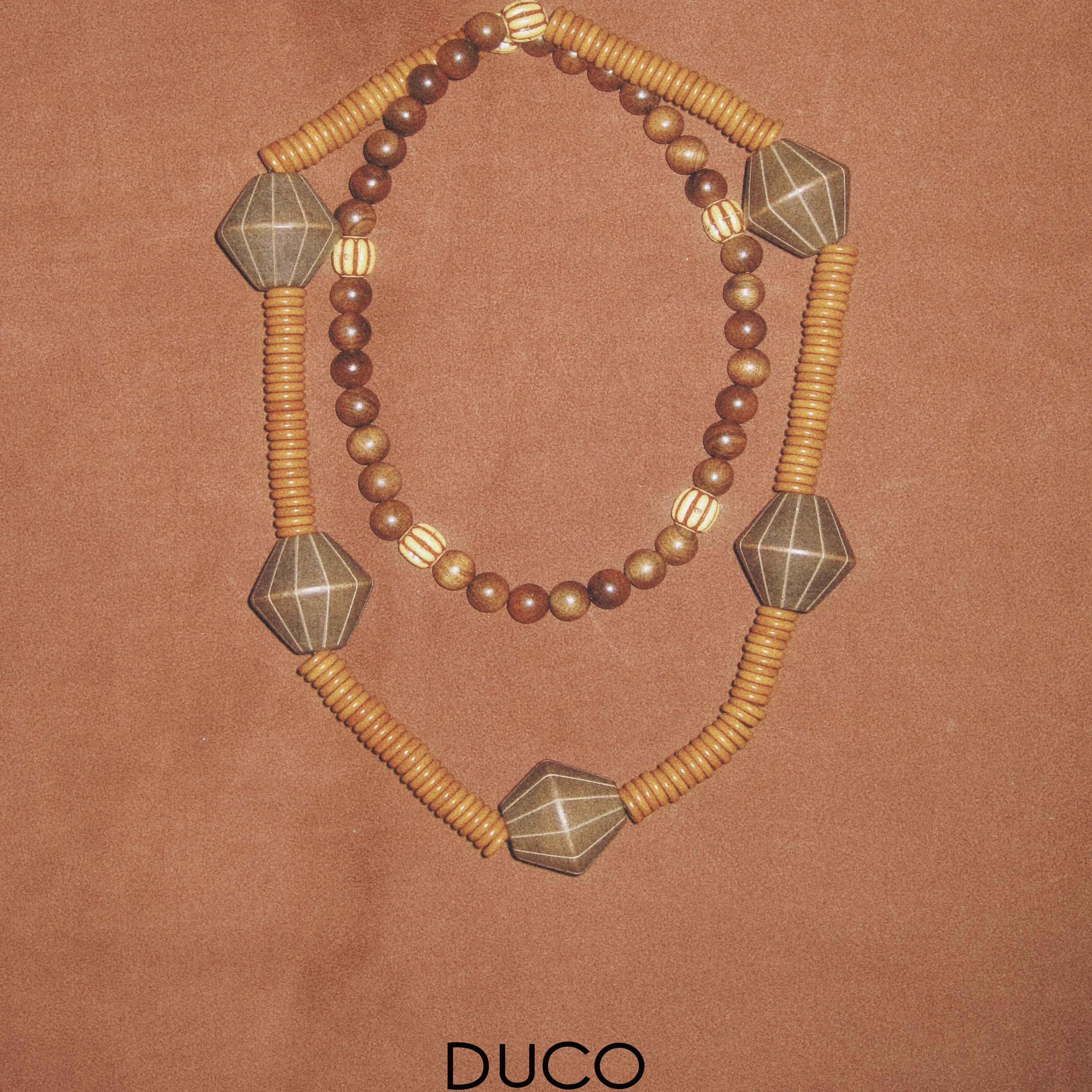 DUCOJOYE几何形态木珠项链