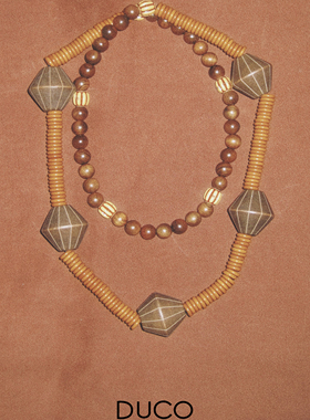DUCOJOYE几何形态木珠项链