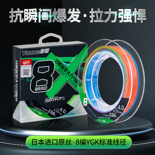 路亚线沉水钓鱼pe线顺滑主线微物专用超细大力马8编远投抛竿渔线