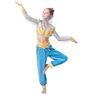 儿童茉莉公主异域风神灯精灵阿拉伯女孩装扮舞台表演舞蹈演出服装