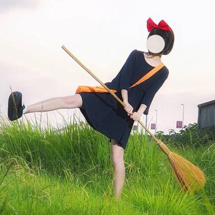万圣节服装成人小魔女宅急便连衣裙女巫宫崎骏cos琪琪动漫演出服