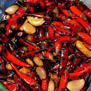 正宗德宏火烧泡辣椒250g/瓶蒜香云南特产泡椒小米辣香辣酸爽整根