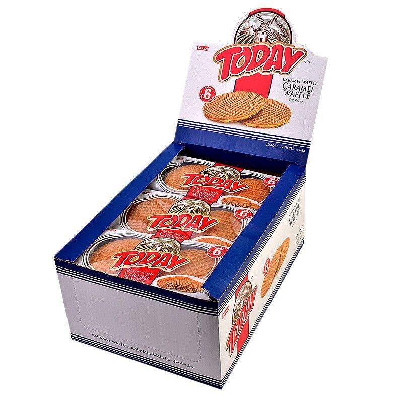 俄罗斯风味拉丝饼干进口食品休闲零食无蜂蜜炼乳夹心瓦夫饼年货