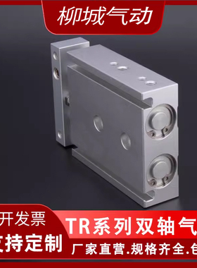 亚德客型双轴TR6 TR10 16X10S/20S/25S/30S/40S/50S/75S 双杆气缸