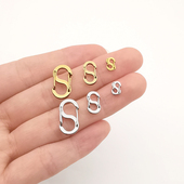 8字扣超迷你链接扣316不锈钢长短调节扣项链手链包链挂件DIY配件