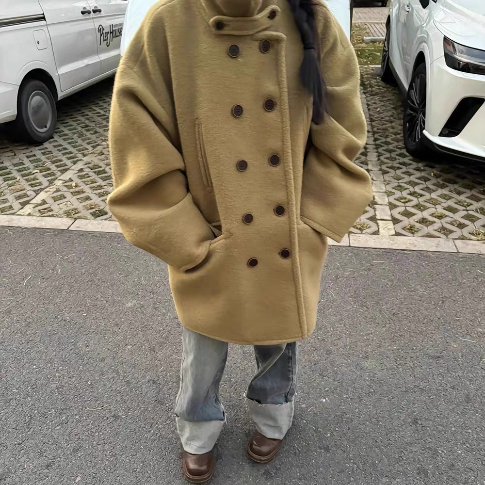 小众高腰卷边牛仔裤简约休闲长裤